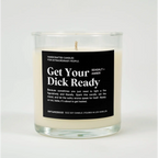 Get Your Dick Ready Glass Candle SEA SALT +AMBER