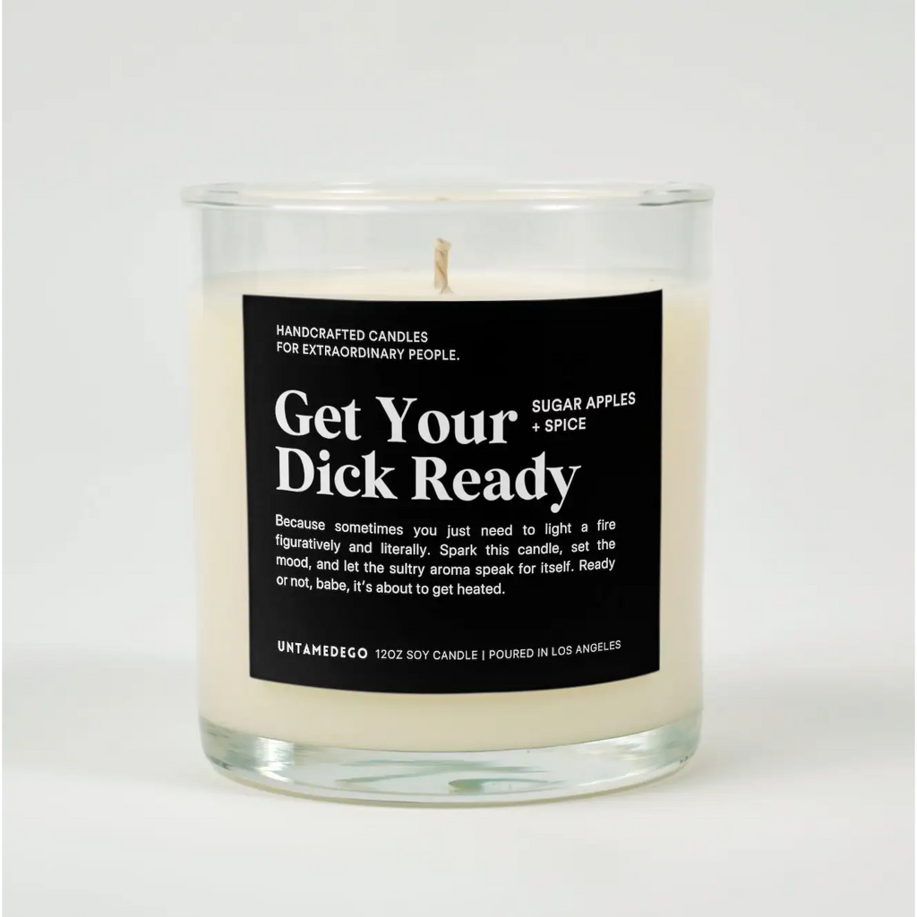 Get Your Dick Ready Glass Candle SUGAR APPLES + SPICE