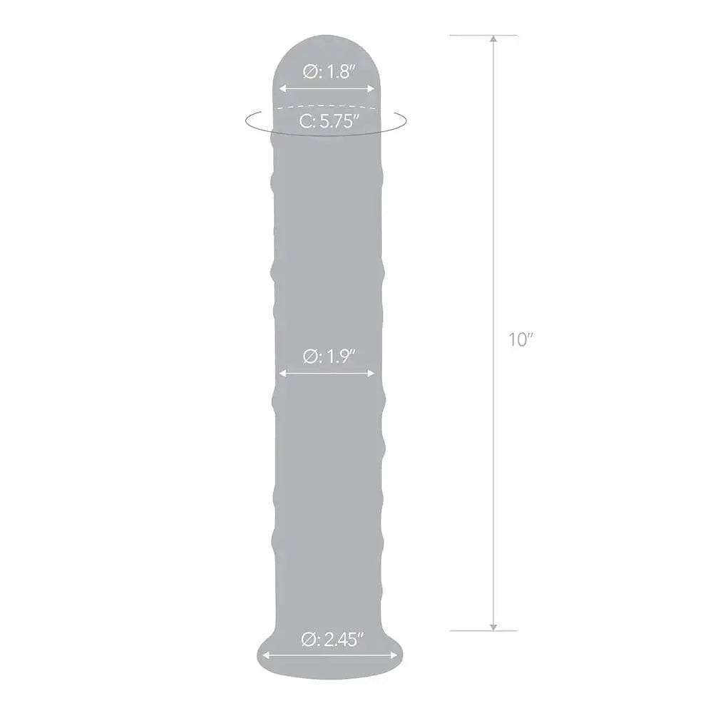 gläs 10" Extra Large Glass Dildo - Rolik®