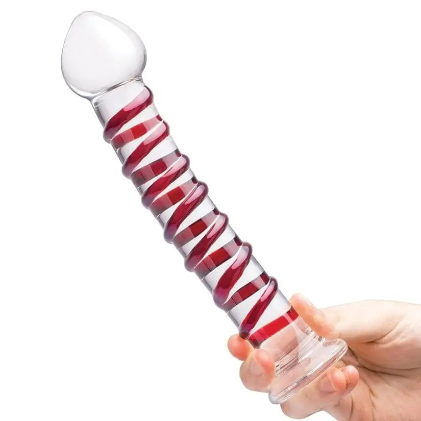 gläs 10" Mr. Swirly Glass Dildo - Rolik®