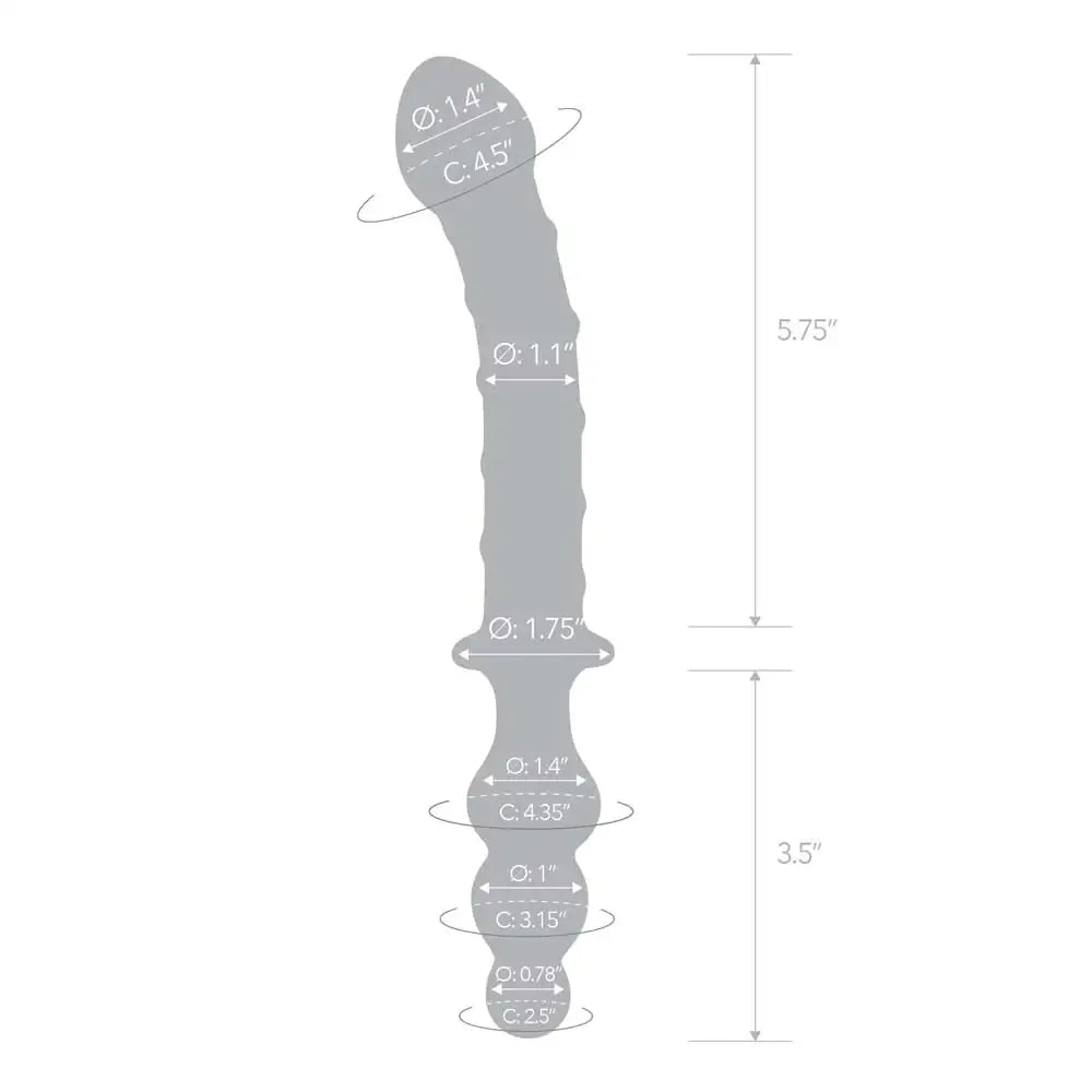 gläs 10" Twister Dual - Ended Dildo - Rolik®