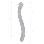 gläs 11" Glass Double Ended Pelvic Wand - Rolik®