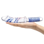 gläs 11" Realistic Double Ended Glass Dildo with Handle - Rolik®