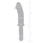 gläs 11" Realistic Double Ended Glass Dildo with Handle - Rolik®