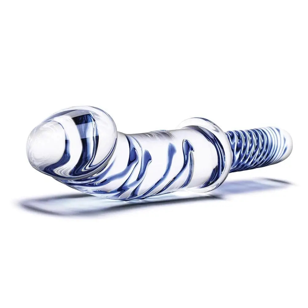 gläs 11" Realistic Double Ended Glass Dildo with Handle - Rolik®