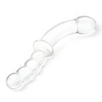 gläs 12.5" Girthy Double Sided Dong With Anal Bead Grip Handle - Rolik®