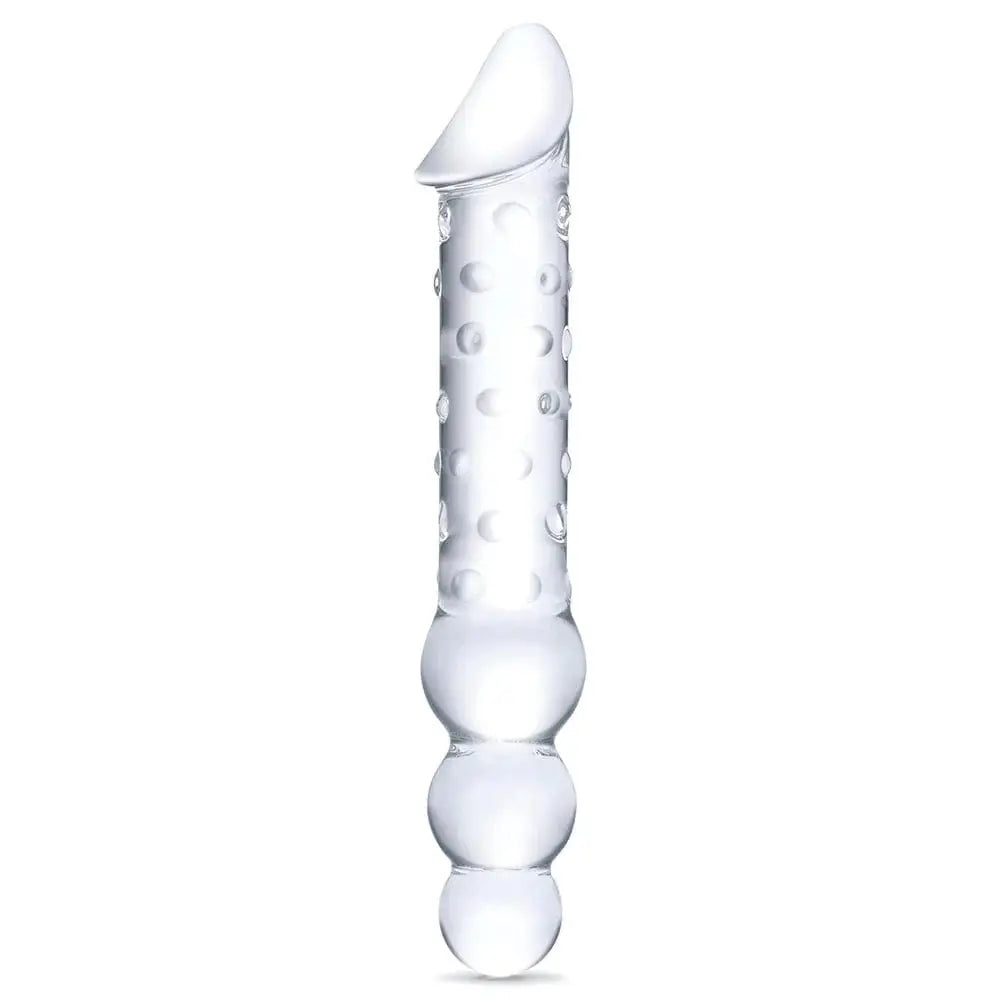 gläs 12" Double Ended Glass Dildo with Anal Beads - Rolik®