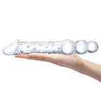 gläs 12" Double Ended Glass Dildo with Anal Beads - Rolik®