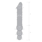 gläs 12" Double Ended Glass Dildo with Anal Beads - Rolik®