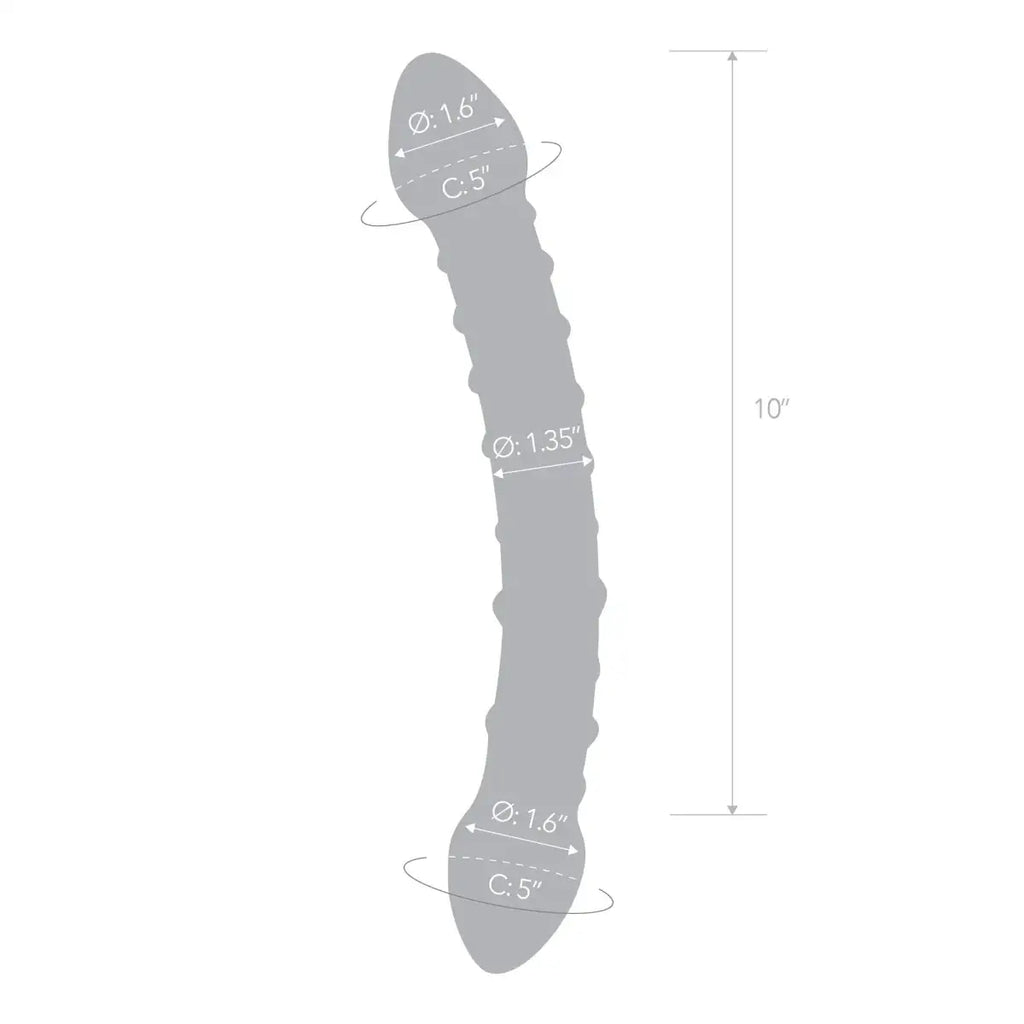 gläs 12" Girthy Double Trouble Glass Dildo - Rolik®