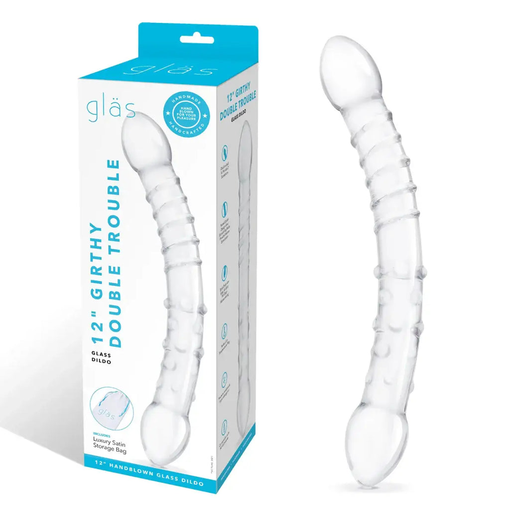 gläs 12" Girthy Double Trouble Glass Dildo - Rolik®
