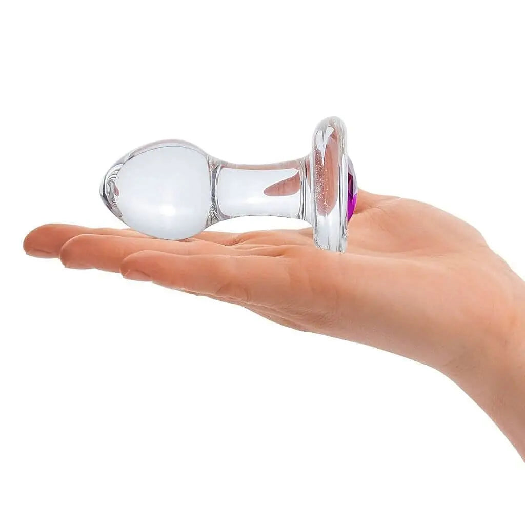 gläs 3.5" Bling Bling Glass Butt Plug - Rolik®