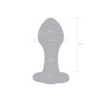 gläs 3.5" Bling Bling Glass Butt Plug - Rolik®