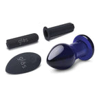 gläs 3.5" Rechargeable Remote Vibrating Glass Butt Plug - Rolik®