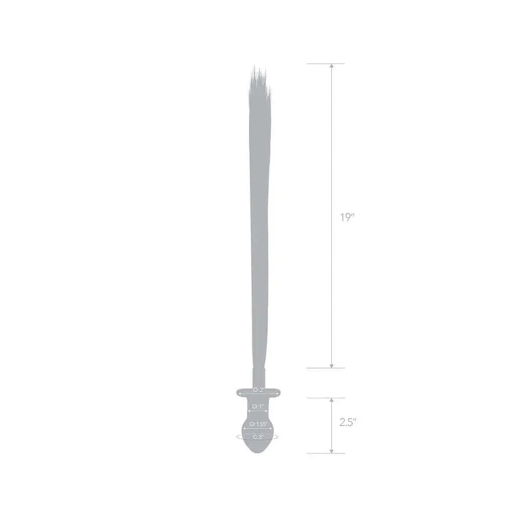 gläs 3" Horse Tail Glass Butt Plug - Rolik®