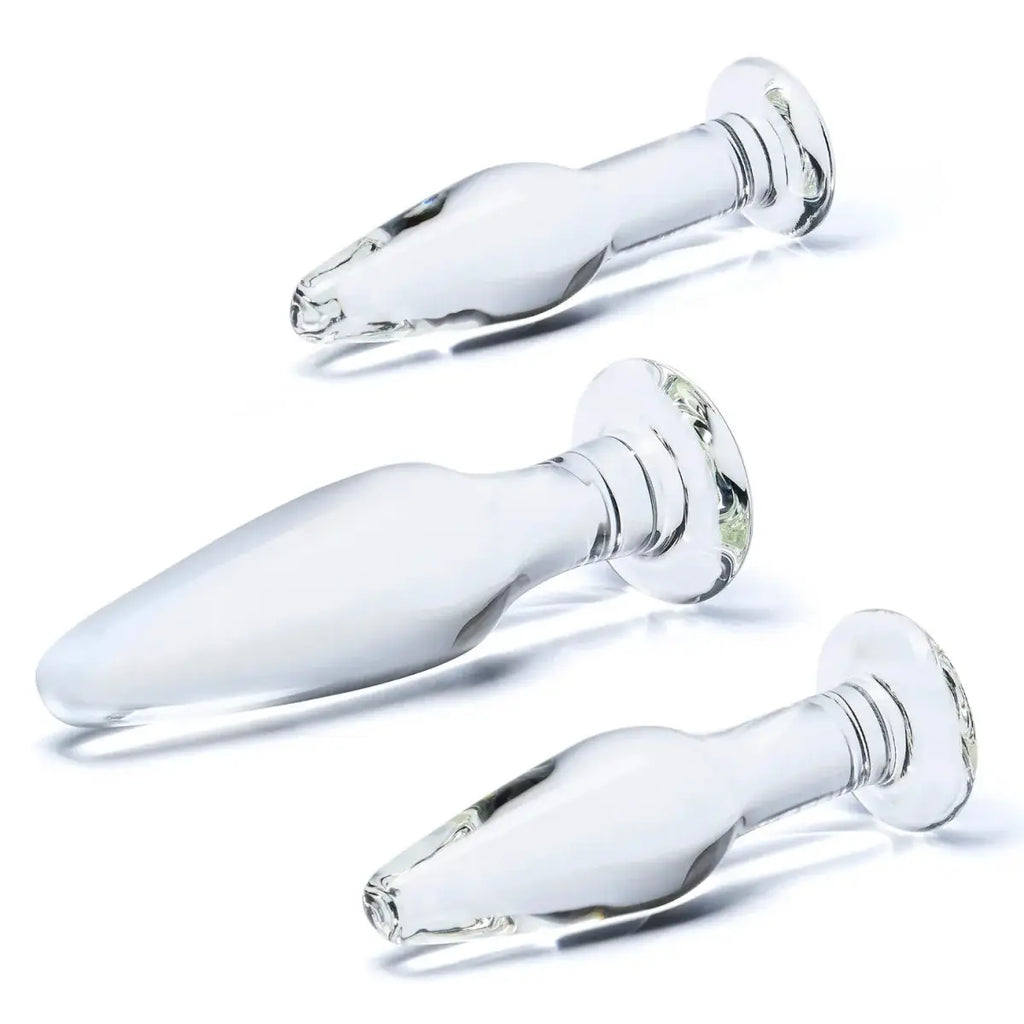 gläs 3 Piece Glass Anal Training Set - Rolik®