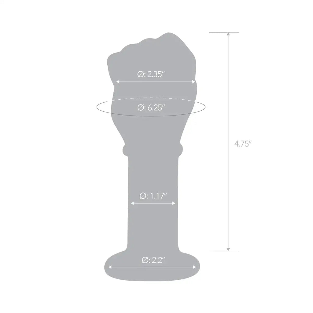 gläs 5" Glass Fist Butt Plug - Rolik®