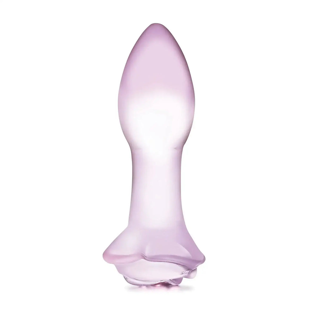 Gläs 5’’ Rosebud Glass Butt Plug - Pink