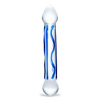 gläs 6.5" Full Tip Textured Glass Dildo - Rolik®