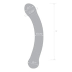 gläs 6" Curved G - spot Blue Glass Dildo - Rolik®