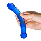 gläs 6" Curved G - spot Blue Glass Dildo - Rolik®