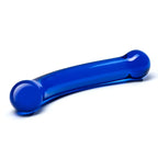 gläs 6" Curved G - spot Blue Glass Dildo - Rolik®