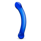 gläs 6" Curved G - spot Blue Glass Dildo - Rolik®