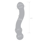 gläs 6" Curved G - Spot Glass Dildo - Rolik®