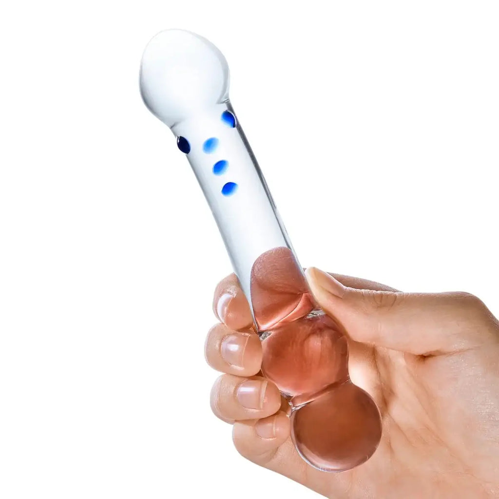 gläs 6" Curved G - Spot Glass Dildo - Rolik®