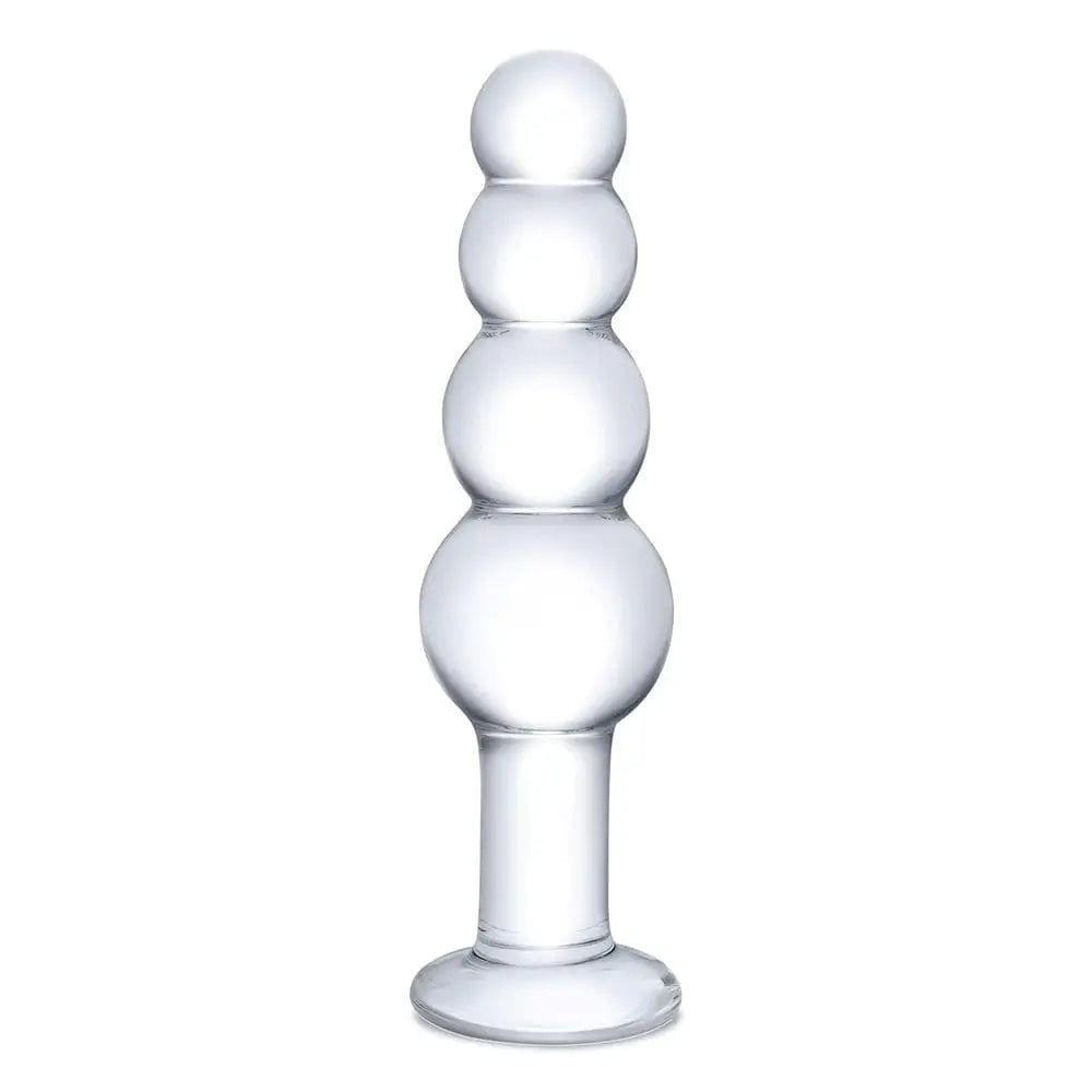 gläs 7.25" Glass Beaded Butt Plug - Rolik®