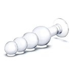 gläs 7.25" Glass Beaded Butt Plug - Rolik®