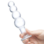 gläs 7.25" Glass Beaded Butt Plug - Rolik®