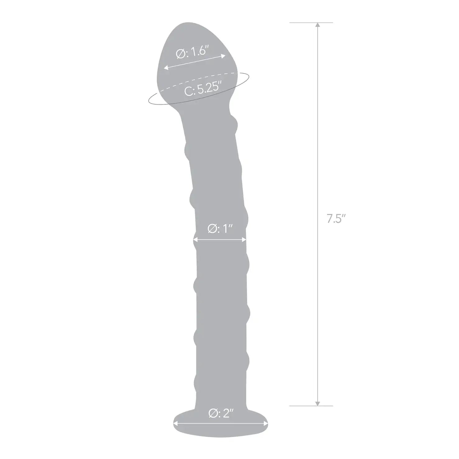 Gläs Blue Spiral Glass Dildo - Rolik®