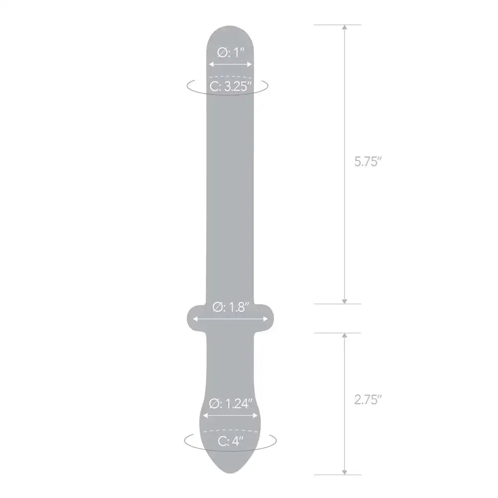 gläs 9.25" Classic Smooth Dual - Ended Dildo - Rolik®