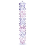 gläs 9" Purple Rose Nubby Glass Dildo - Rolik®