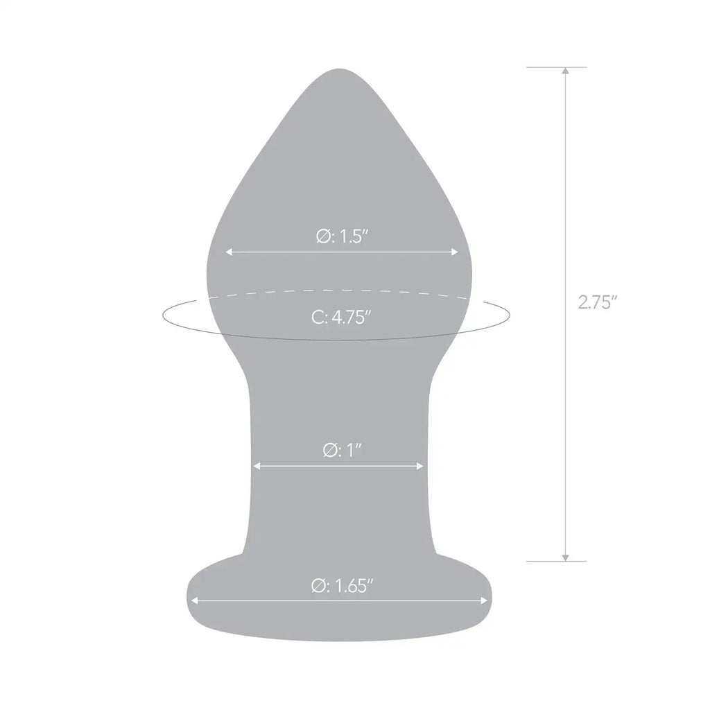 Gläs Amethyst Rain Butt Plug - Rolik®