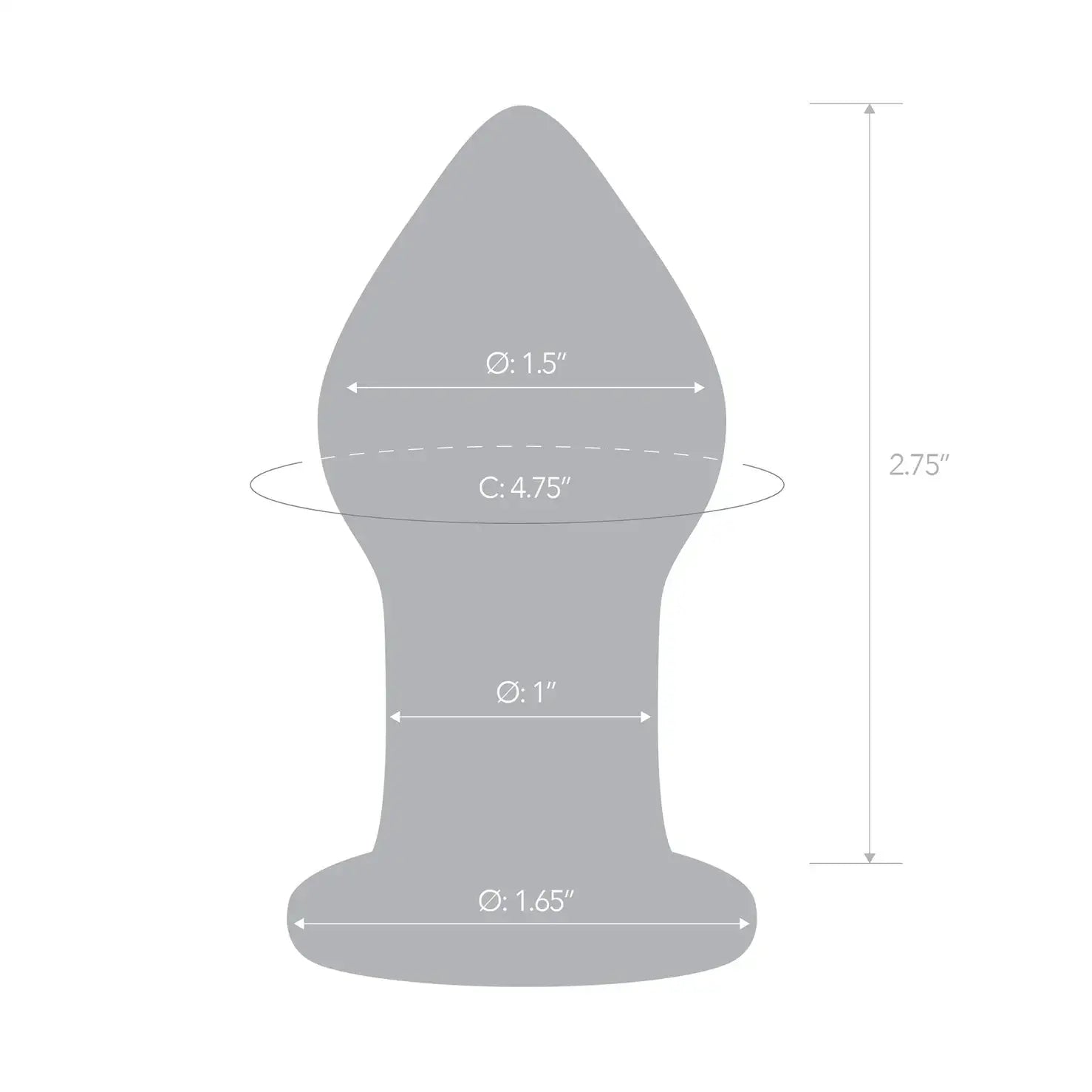 Gläs Amethyst Rain Butt Plug - Rolik®