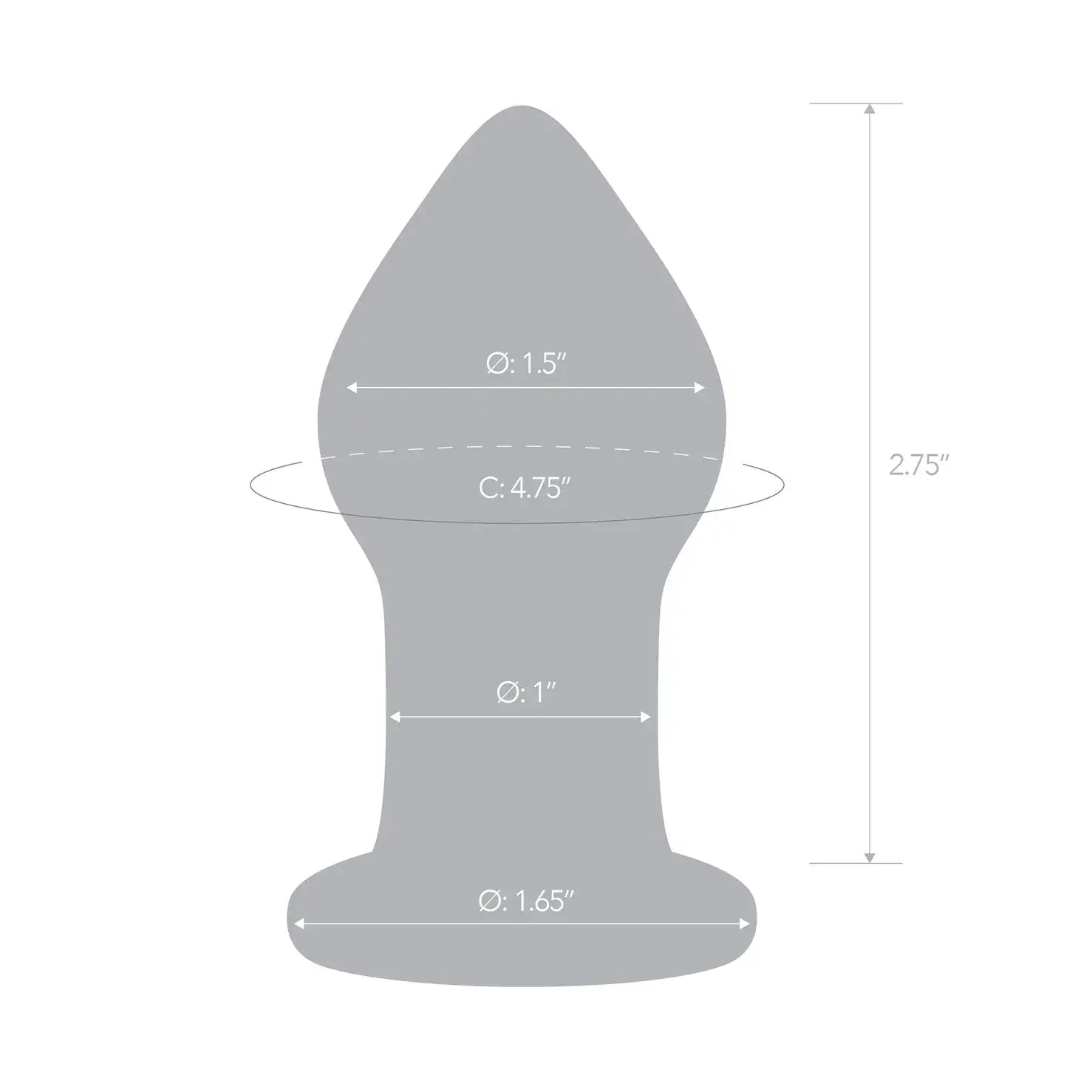 Gläs Amethyst Rain Butt Plug - Rolik®