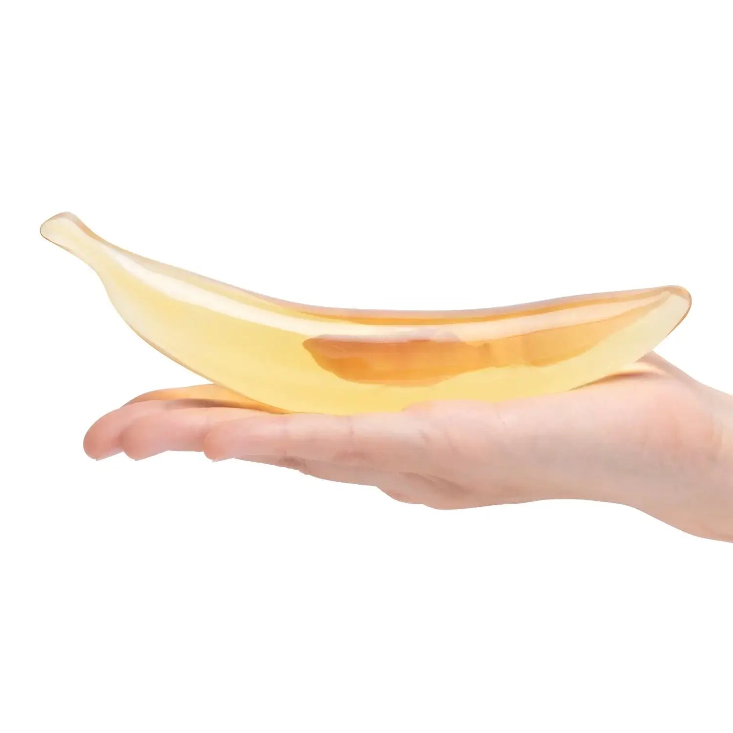 Yellow Banana Joy 7’’ Glass Dildo