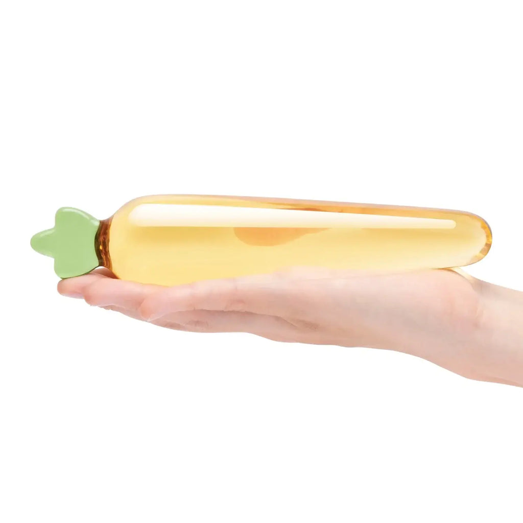 Orange Bunny’s Secret 7.25’’ Glass Dildo