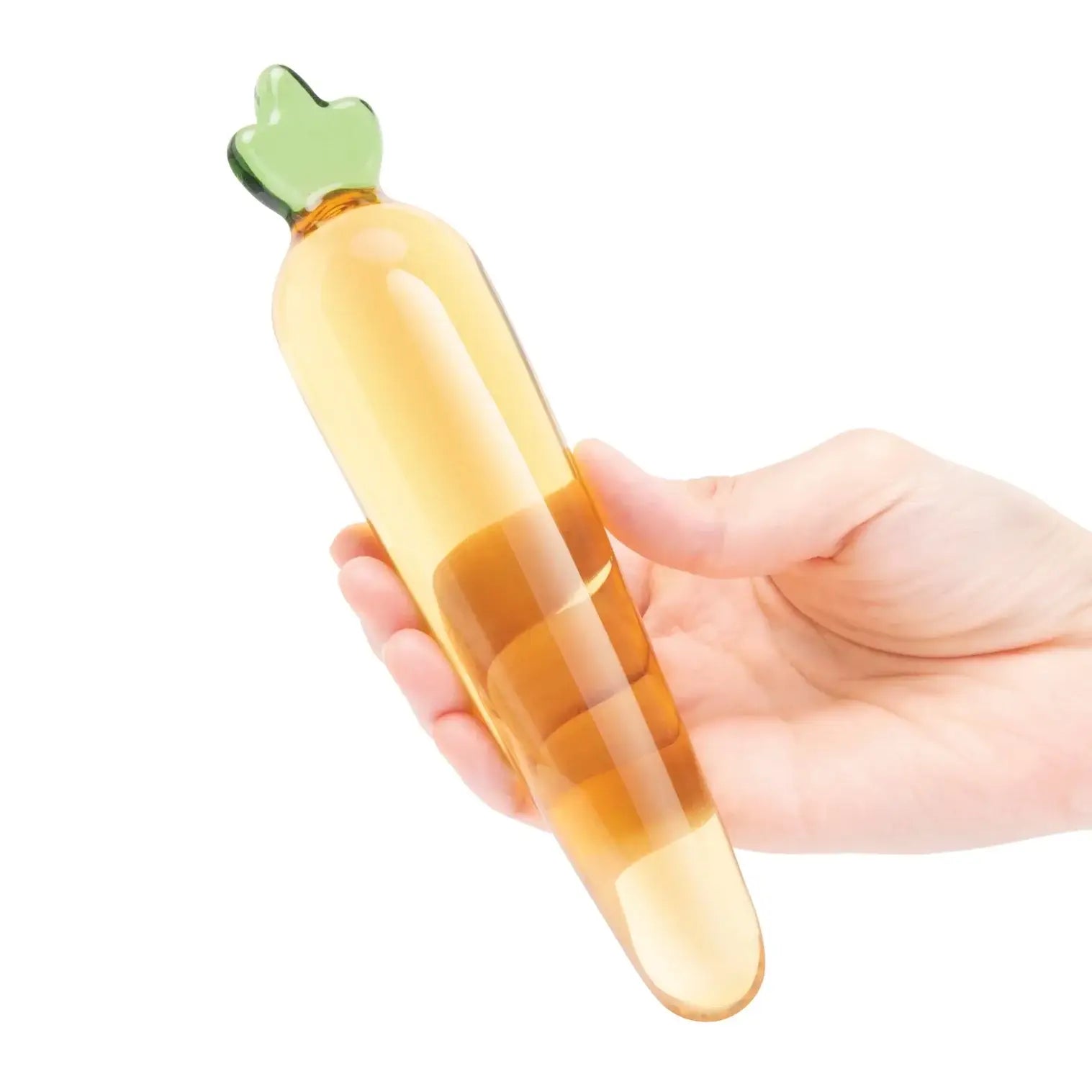 Orange Bunny’s Secret 7.25’’ Glass Dildo
