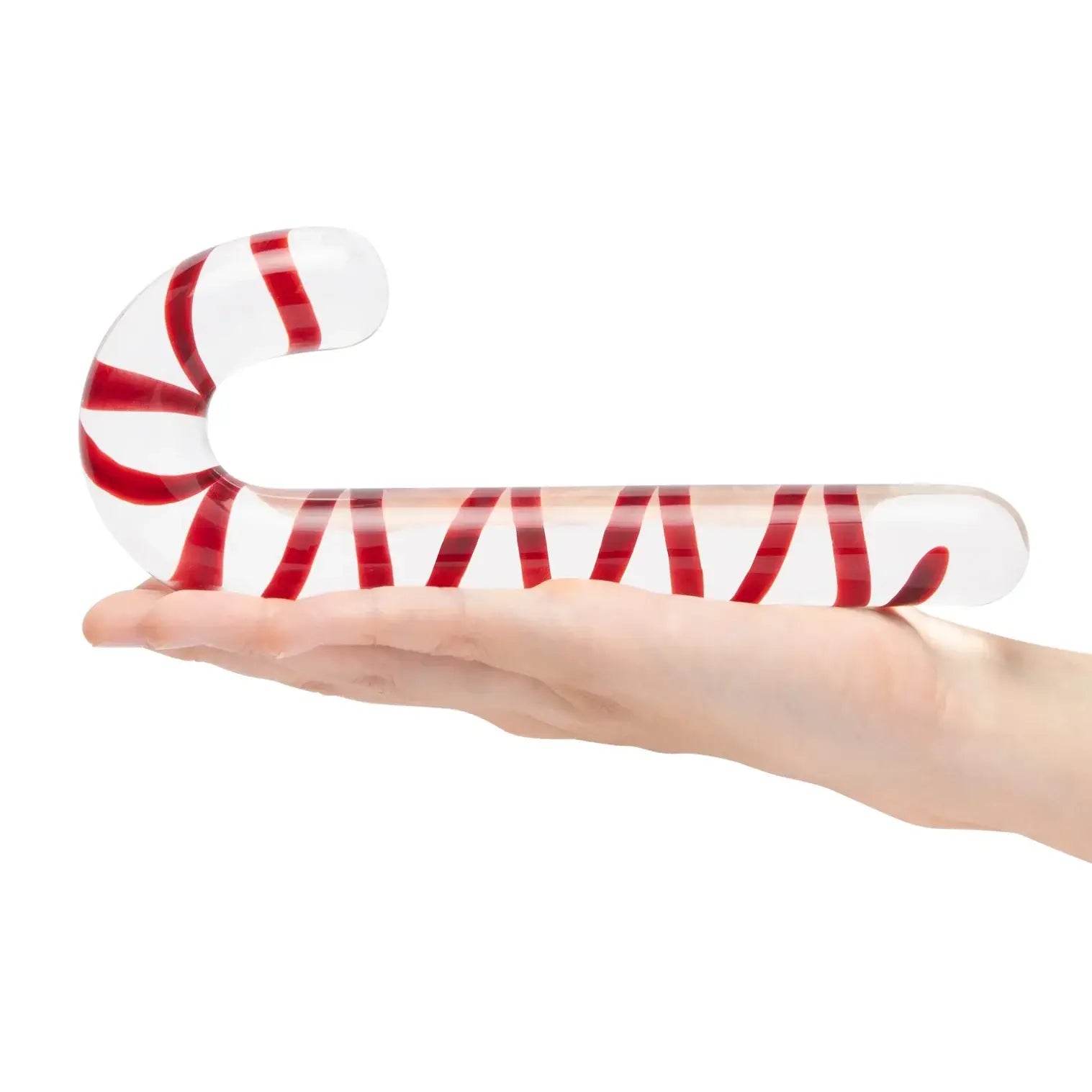 Candy Cane Dream 7.5’’ Glass Dildo