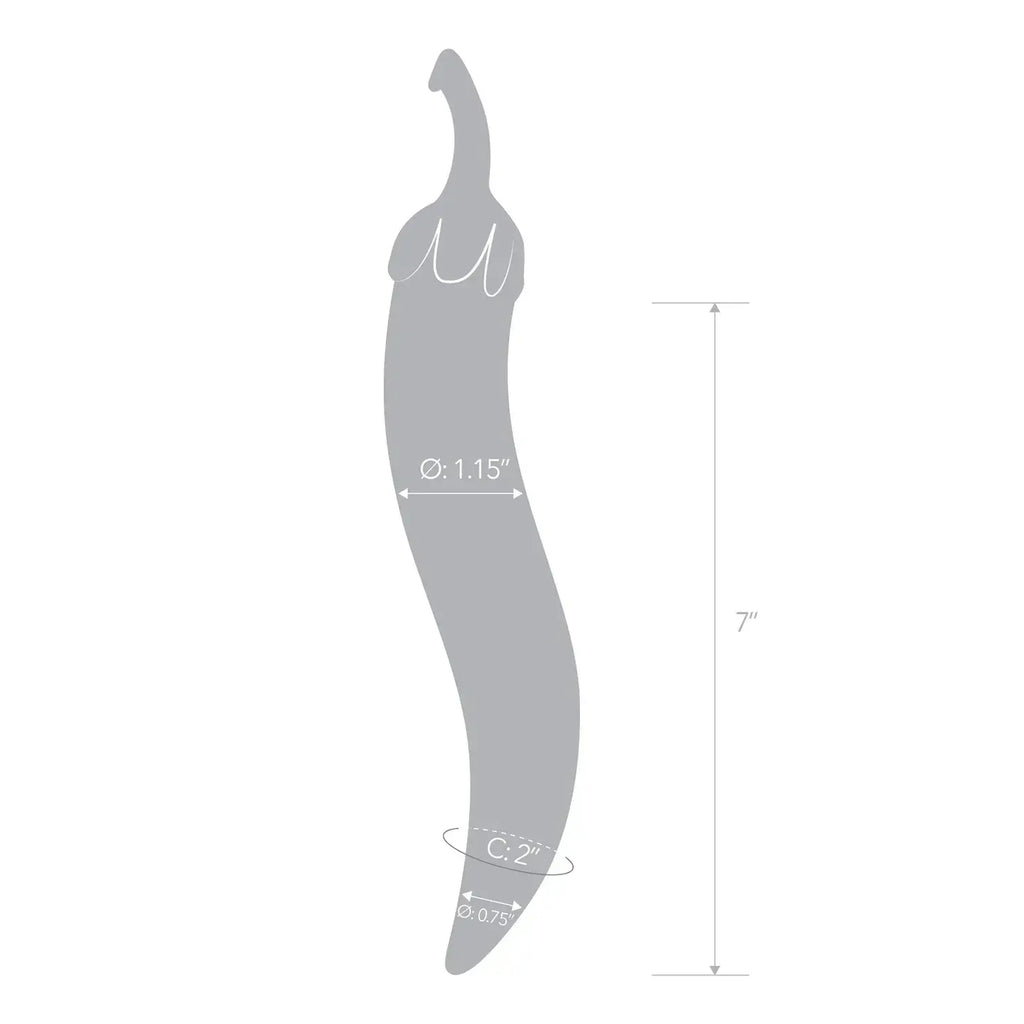 Gläs Chili Pepper Glass Dildo - Rolik®