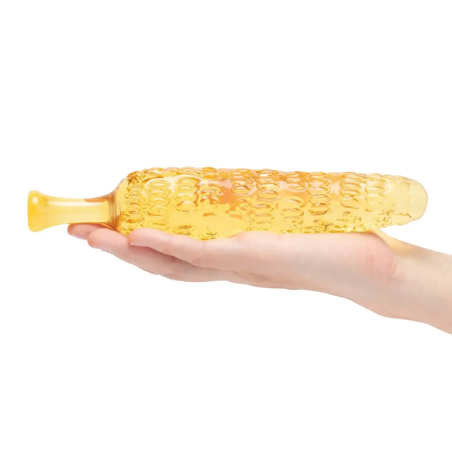 Yellow Cornstar 8’’ Glass Dildo