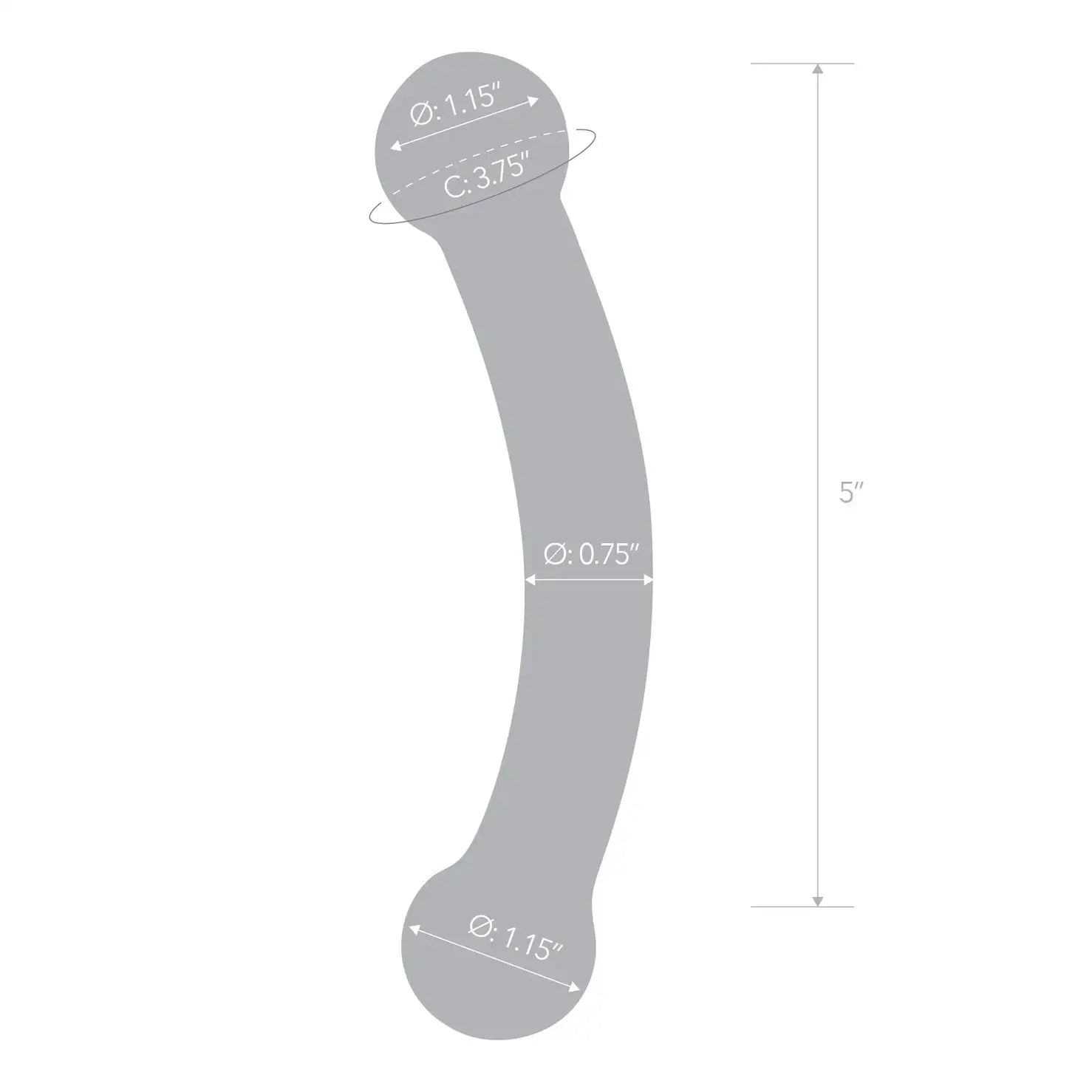 Gläs Double Bull Black Glass Dildo - Rolik®