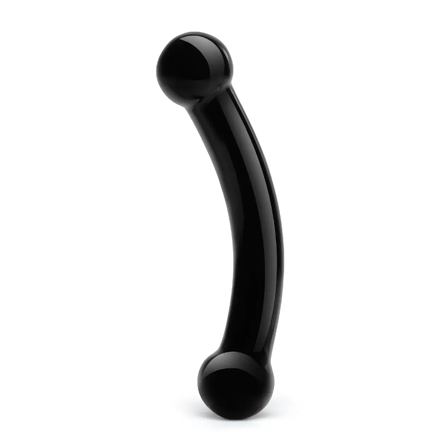 Gläs Double Bull Black Glass Dildo - Rolik®