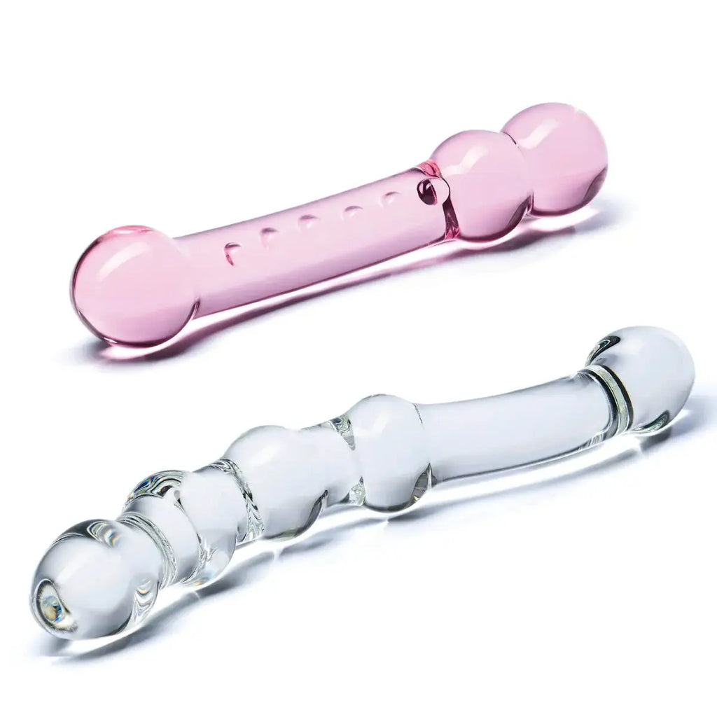 gläs Double Pleasure Glass Dildo Set - Rolik®