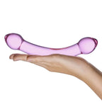gläs Double Trouble Purple Glass Dildo - Rolik®