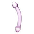 gläs Double Trouble Purple Glass Dildo - Rolik®