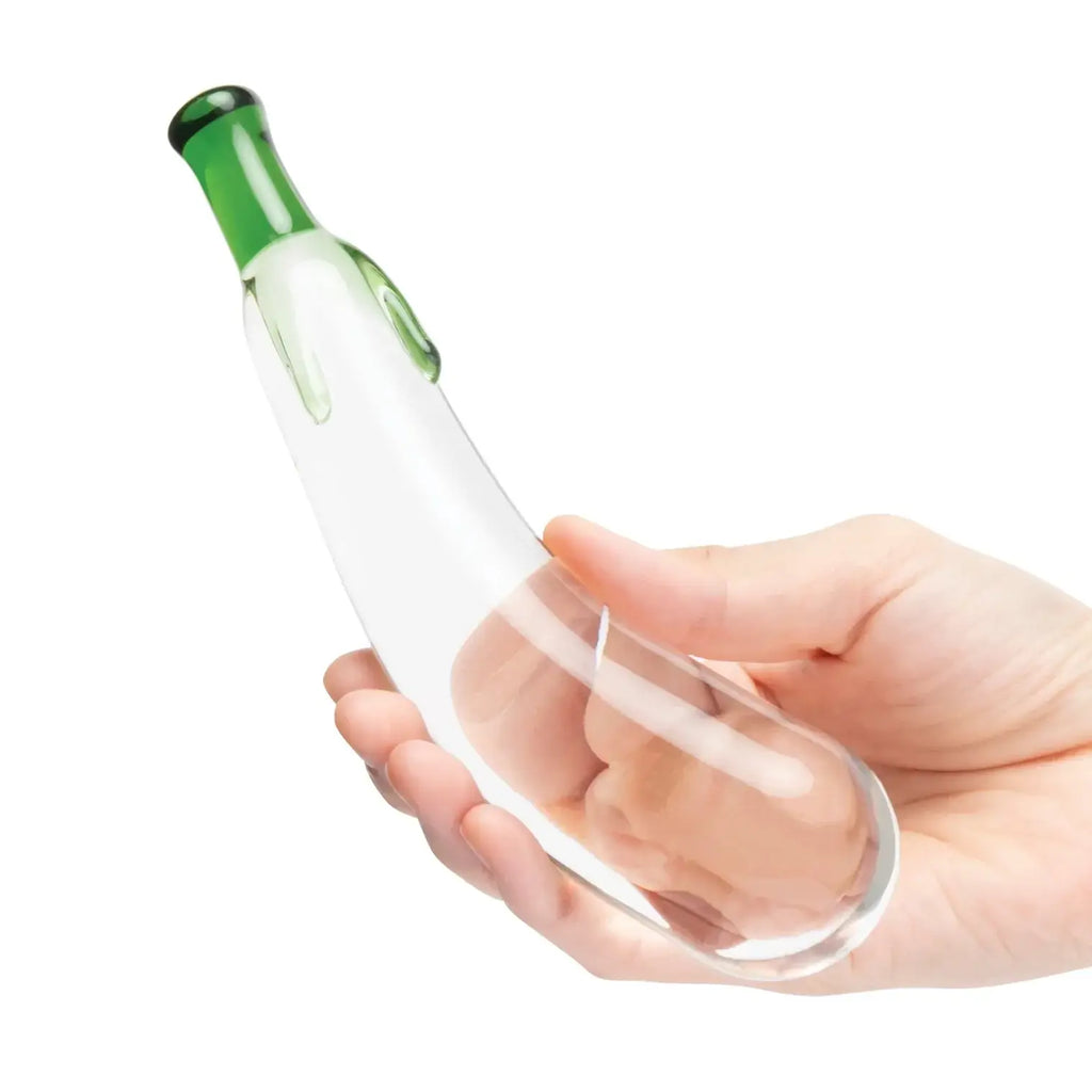 Eggplant Ecstasy 7.25’’ Glass Dildo